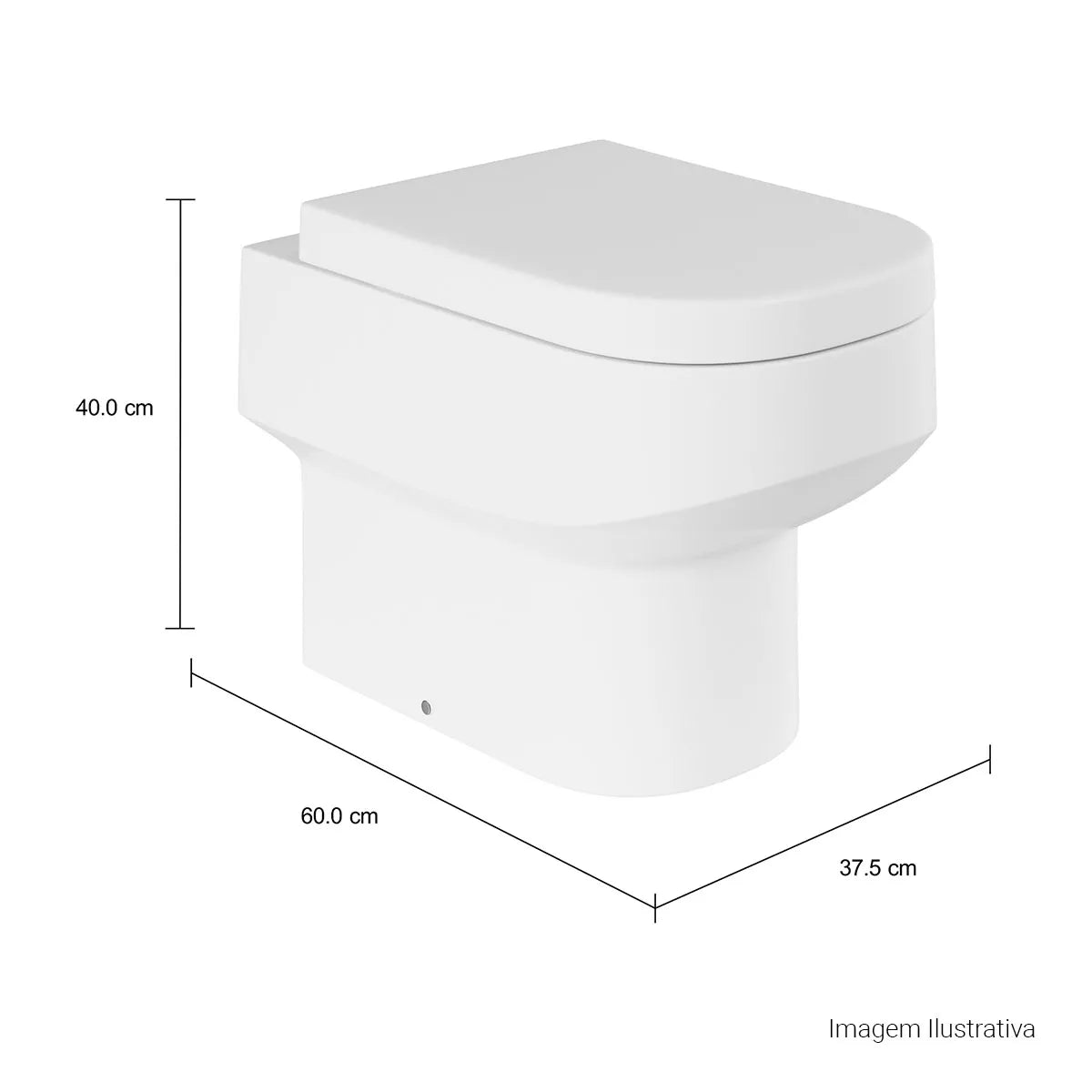 Kit Bacia Deca Carrara Convencional Branca