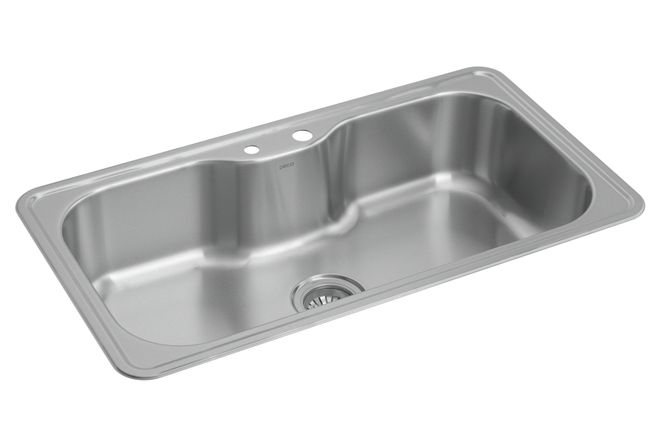 Cuba de Cozinha Retangular 80X40cm com Deck Inox CC.661.80.DK.INX Deca