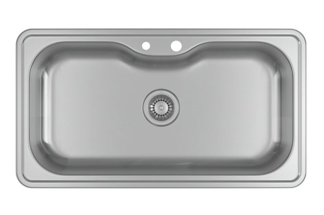Cuba de Cozinha Retangular 80X40cm com Deck Inox CC.661.80.DK.INX Deca