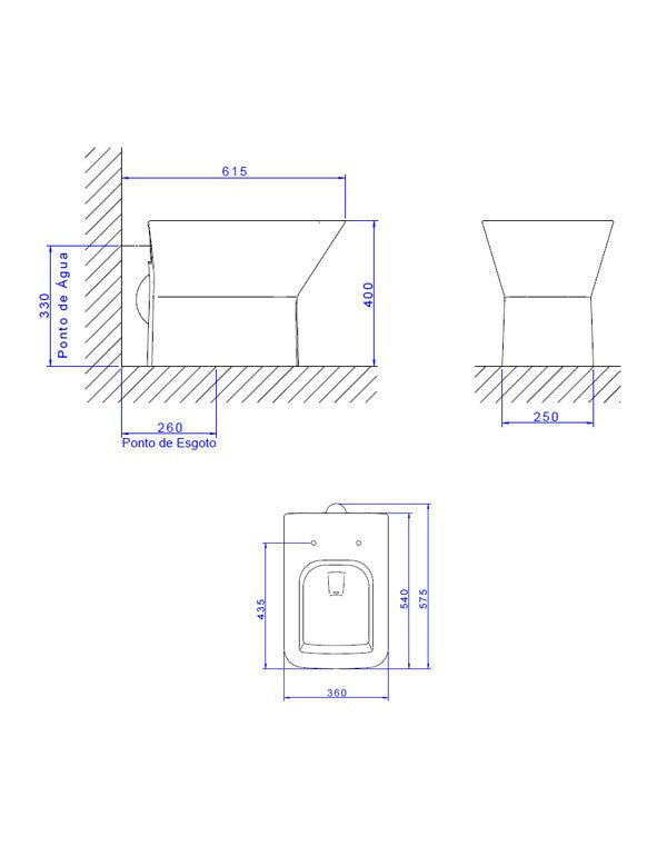 BACIA LIVING DECA P.34.17 BRANCA CONVENCIONAL